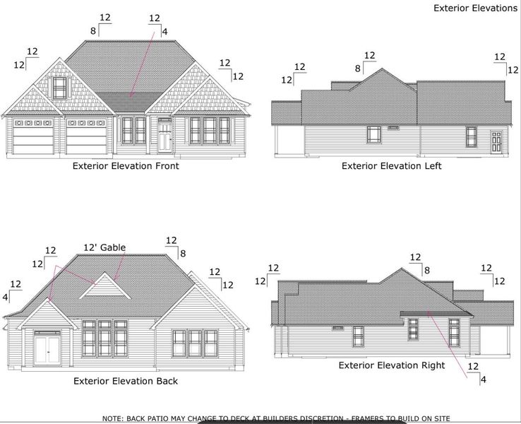 Front exterior of a new home in Tubbs Mountain Estates, Travelers Rest, SC, highlighting curb appeal (Image 2).