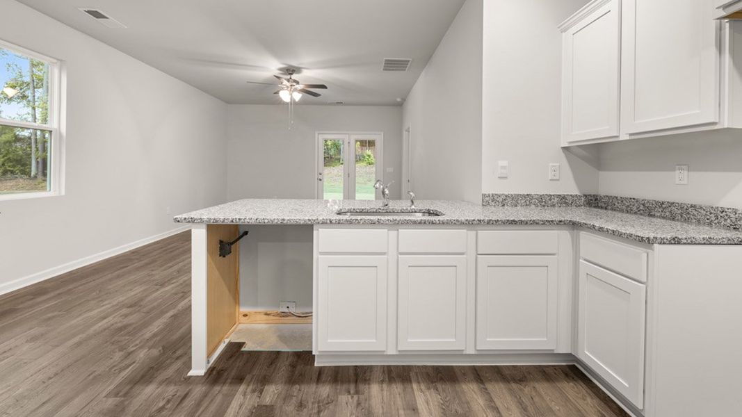 Furnished interior view inside a new home in Estates at Deer Hollow, Grovetown (Image 9). Furnished interior view inside a new home in Estates at Deer Hollow, Grovetown (Image 9).
