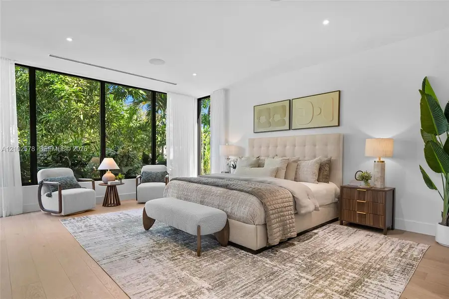 Furnished interior view inside a new home in , Miami (Image 46).