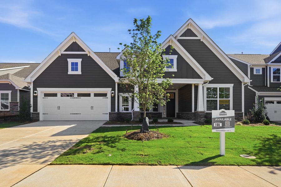 Front exterior of a new home in Carrington, Stanley, NC, highlighting curb appeal (Image 1). Front exterior of a new home in Carrington, Stanley, NC, highlighting curb appeal (Image 1).