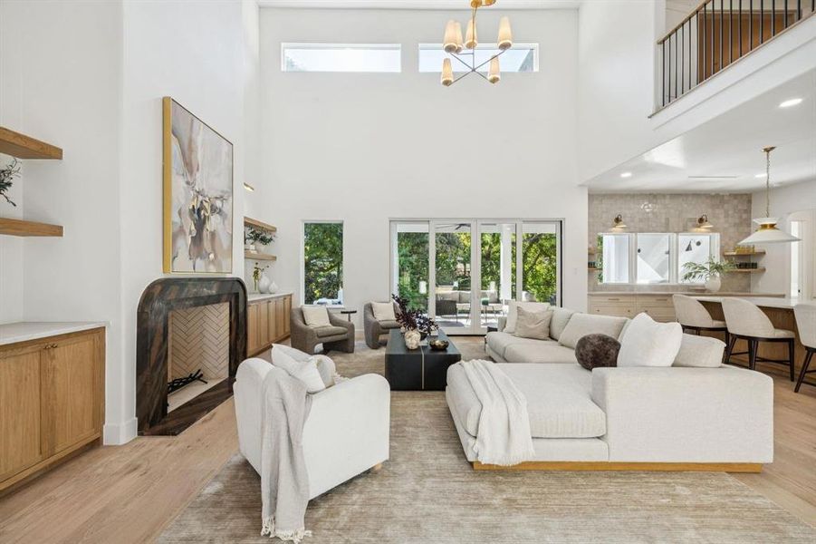 Furnished interior view inside a new home in , Dallas (Image 25).