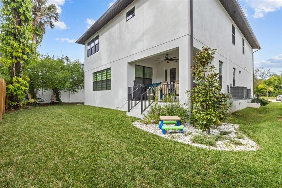 Exterior details and patio area of a home in , Tampa (Image 4). Exterior details and patio area of a home in , Tampa (Image 4).
