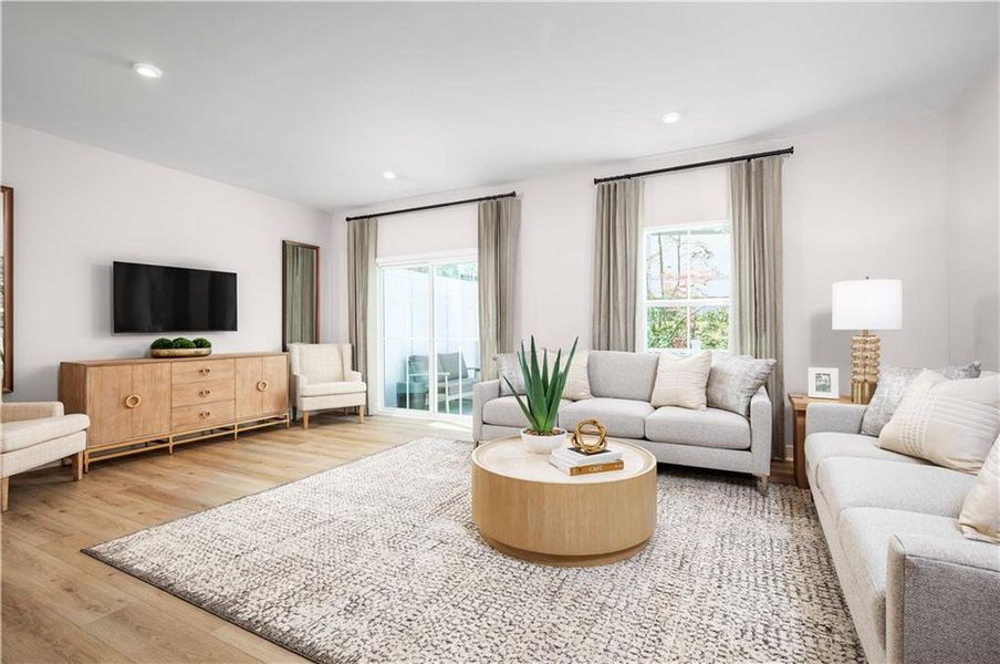 Furnished interior view inside a new home in , Lawrenceville (Image 8).