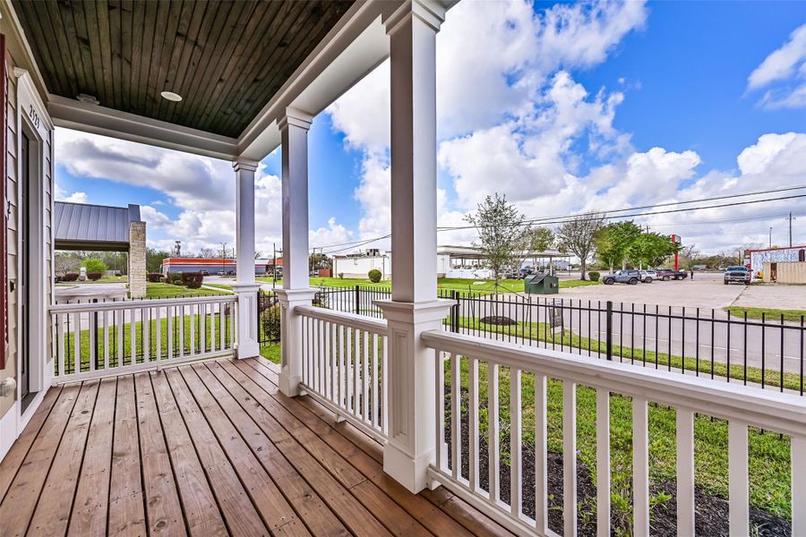 Exterior details and patio area of a home in Pearland Old Townsite, Pearland (Image 27). Exterior details and patio area of a home in Pearland Old Townsite, Pearland (Image 27).