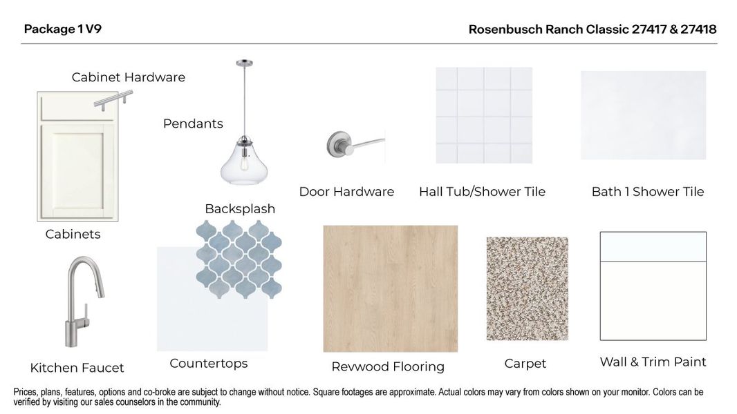 Sample of building materials used in homes in Rosenbusch Ranch, Leander (Image 27).