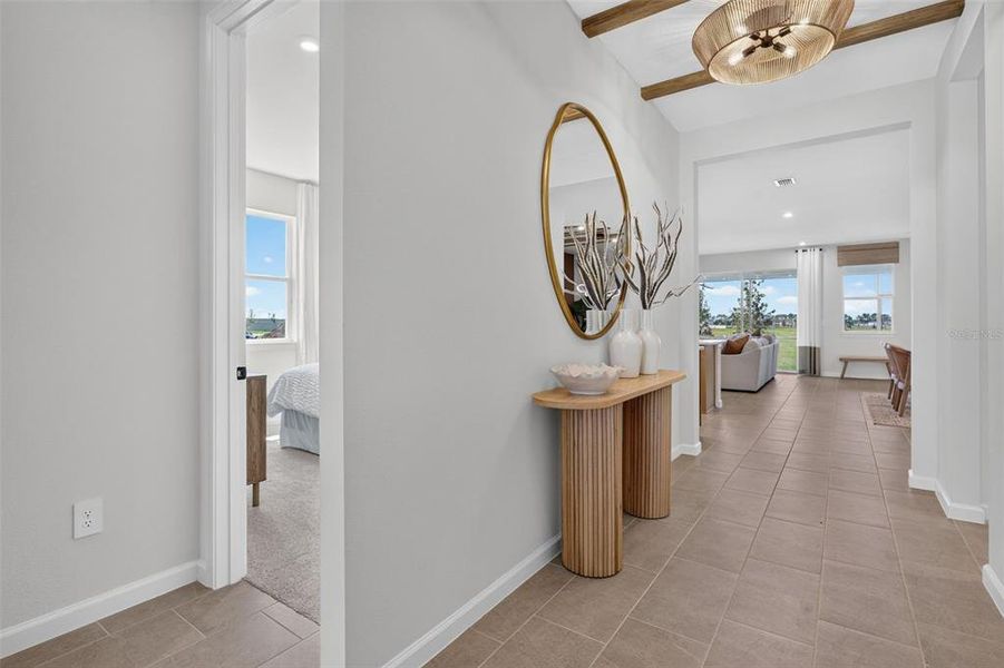 Furnished interior view inside a new home in Pasadena Ridge Master, Dade City (Image 6).