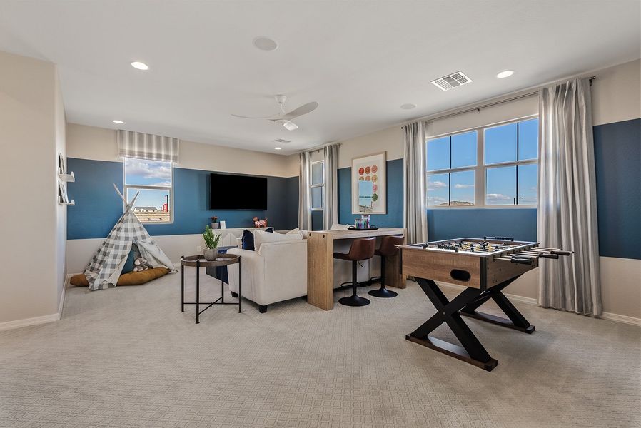 Furnished interior view inside a new home in Artisan at Asante, Surprise (Image 17).