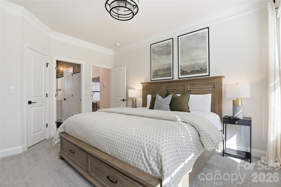 Furnished interior view inside a new home in Falls Cove, Troutman (Image 6).