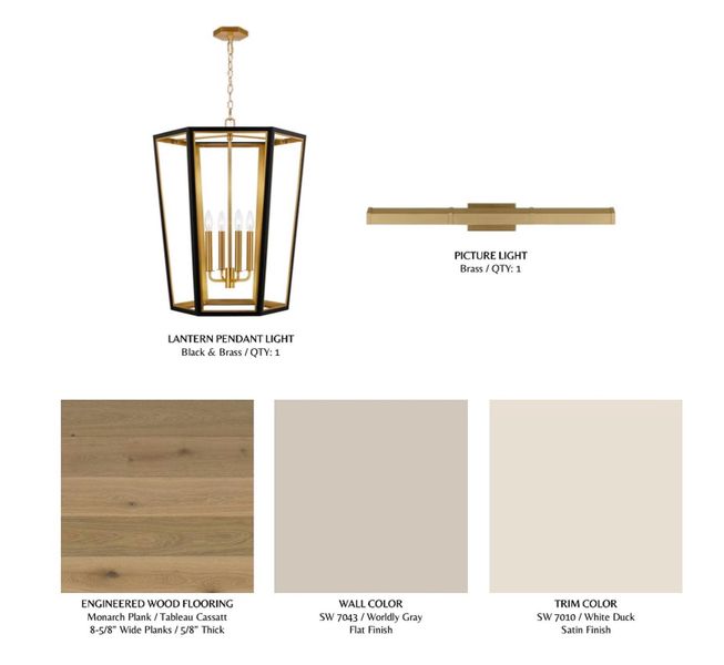 Foyer Finish Selections Foyer Finish Selections