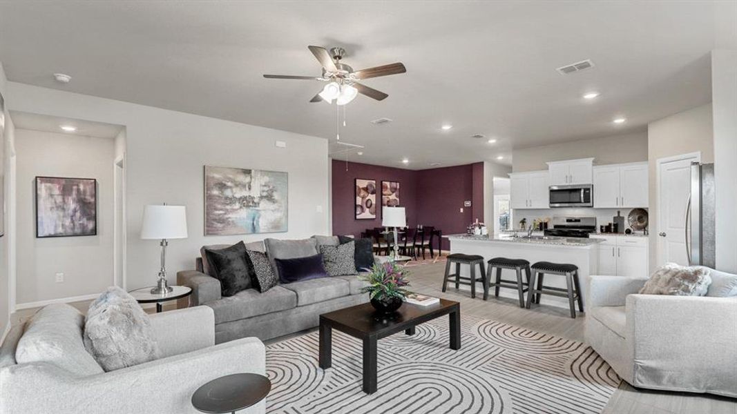 Furnished interior view inside a new home in Townes Landing, Fort Worth (Image 13).