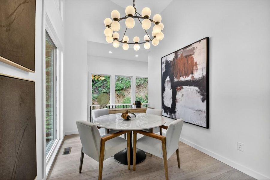 Furnished interior view inside a new home in , Blue Ridge (Image 28). Furnished interior view inside a new home in , Blue Ridge (Image 28).