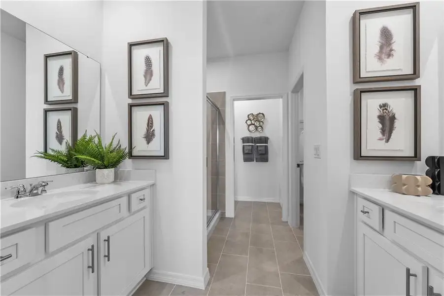 Furnished interior view inside a new home in River Oaks, Locust Grove (Image 17).