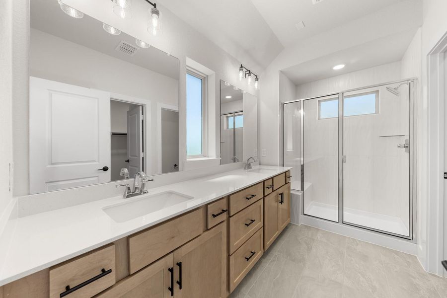 Furnished interior view inside a new home in Union Park, Little Elm (Image 11).
