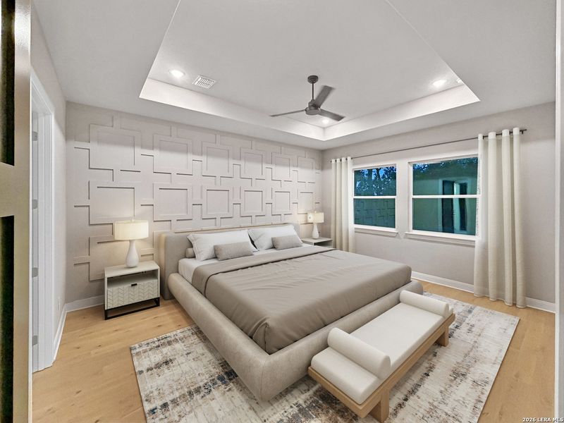 Furnished interior view inside a new home in , Bulverde (Image 7).