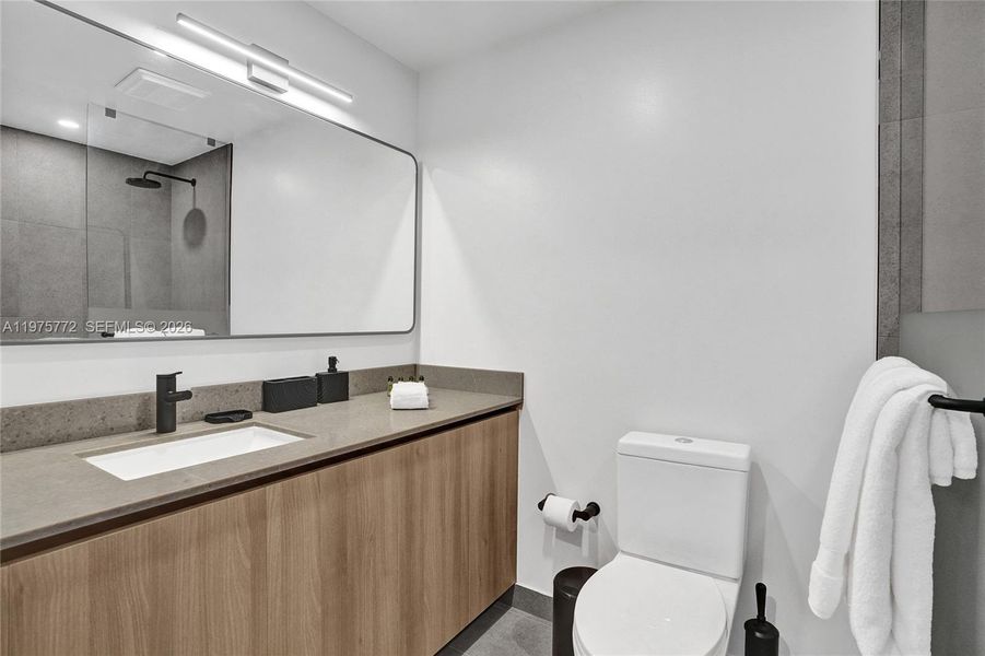 Furnished interior view inside a new home in , Miami (Image 14).