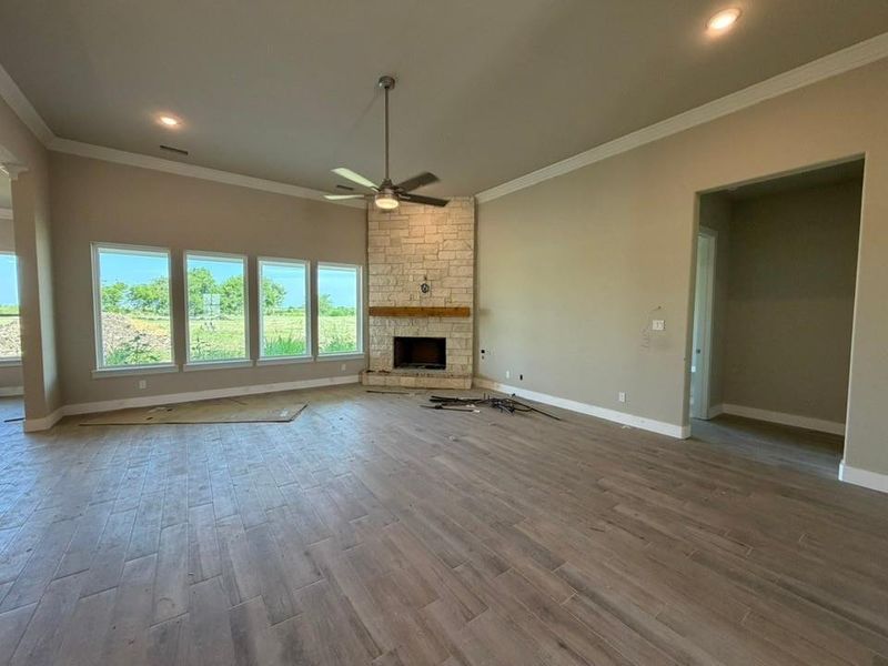 Spacious, unfurnished interior of a new home in Rocky Top, Krum (Image 9). Spacious, unfurnished interior of a new home in Rocky Top, Krum (Image 9).