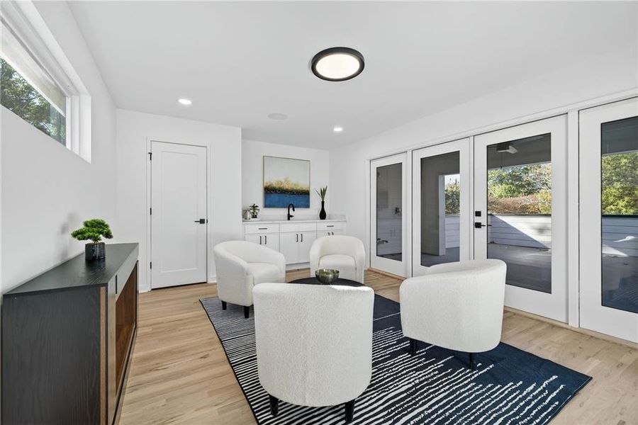 Furnished interior view inside a new home in , Atlanta (Image 34).