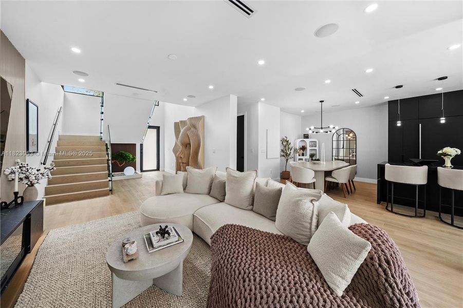 Furnished interior view inside a new home in , Miami (Image 22).