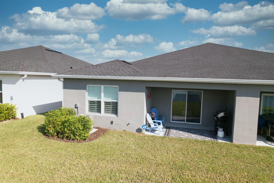 Exterior details and patio area of a home in , Port St. Lucie (Image 2). Exterior details and patio area of a home in , Port St. Lucie (Image 2).