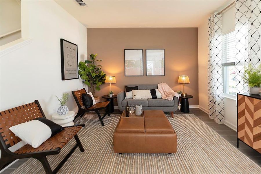 Furnished interior view inside a new home in , Clermont (Image 7).