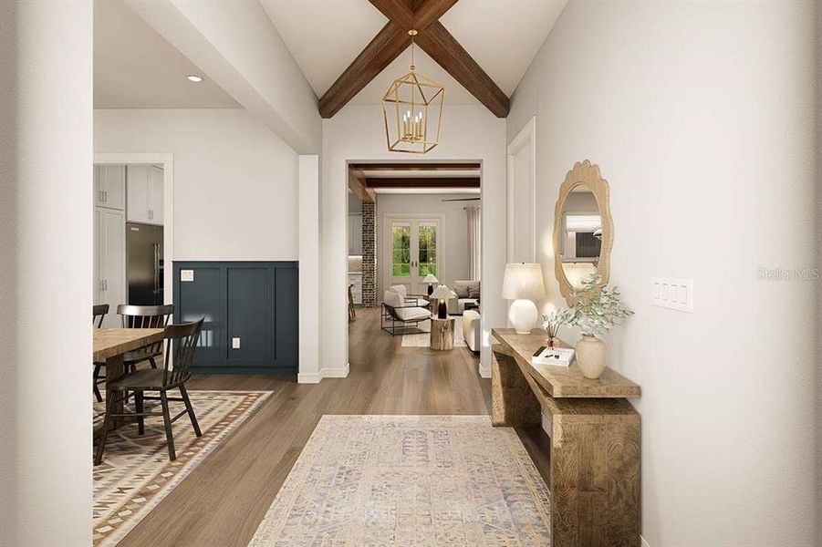 Furnished interior view inside a new home in , Bushnell (Image 4).