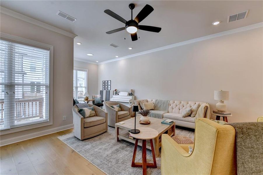 Furnished interior view inside a new home in , Alpharetta (Image 8).