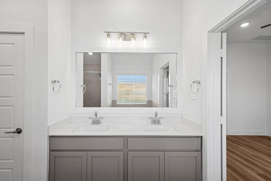 Furnished interior view inside a new home in Lone Star Landing, Montgomery (Image 15).