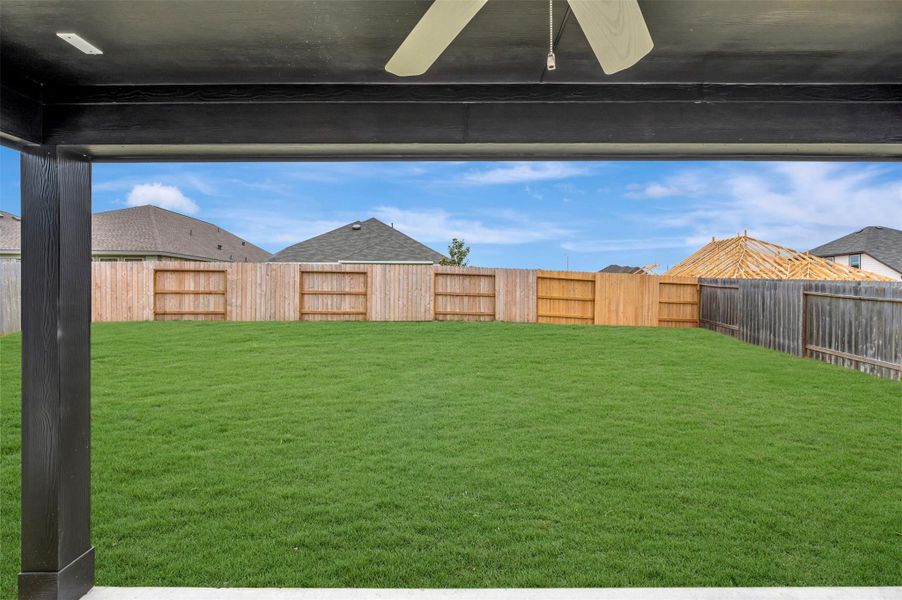 Exterior details and patio area of a home in Magnolia Ridge, Magnolia (Image 22).