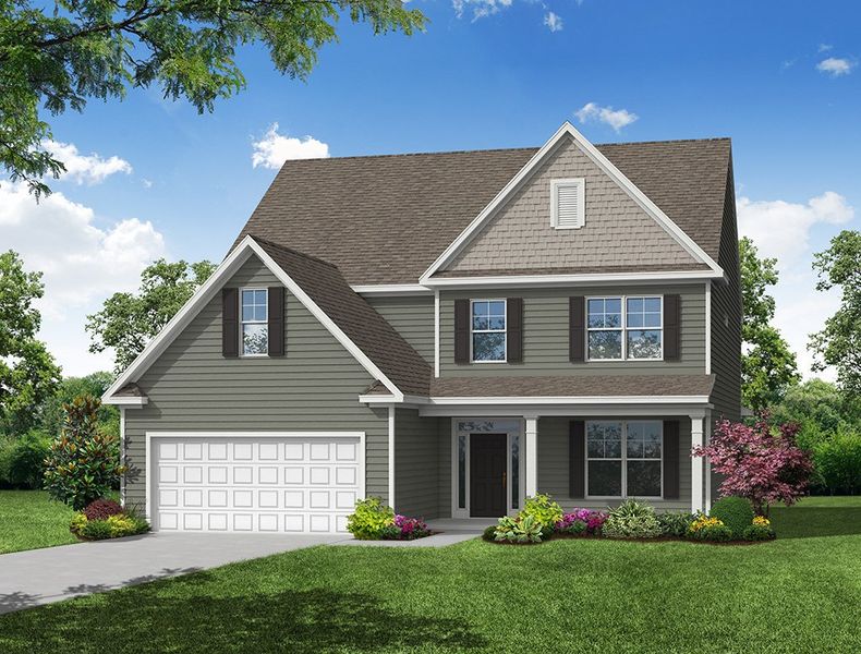 Representative exterior photo of a completed home built from the McDowell by Eastwood Homes in Arbordale, Elgin, SC (Image 5).