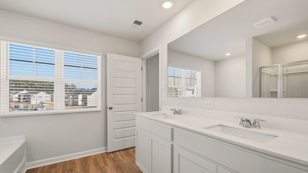 Representative furnished interior of a home built from the Somerset by D.R. Horton in Oakchase at Hampton, Hampton (Image 11).