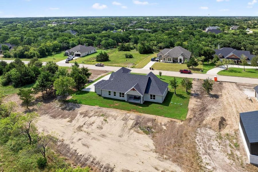 Aerial view of property and surrounding area