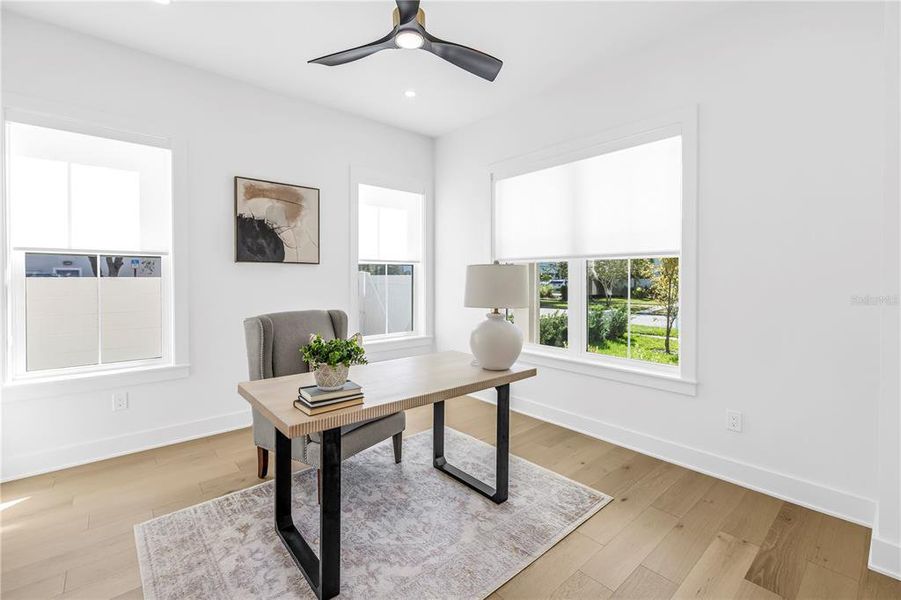 Furnished interior view inside a new home in , St. Petersburg (Image 11).