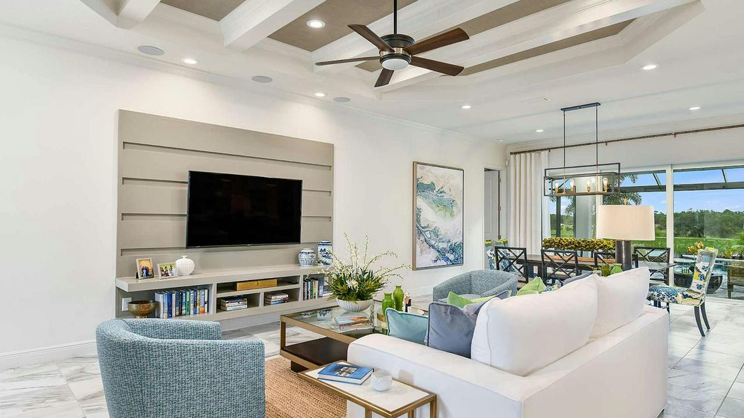 Furnished interior view inside a new home in Grand Park Real Estate and Homes for Sale in Sarasota, FL - Neal Communities, Sarasota (Image 9).