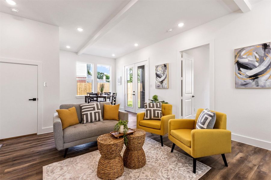 Furnished interior view inside a new home in , Spring (Image 9).
