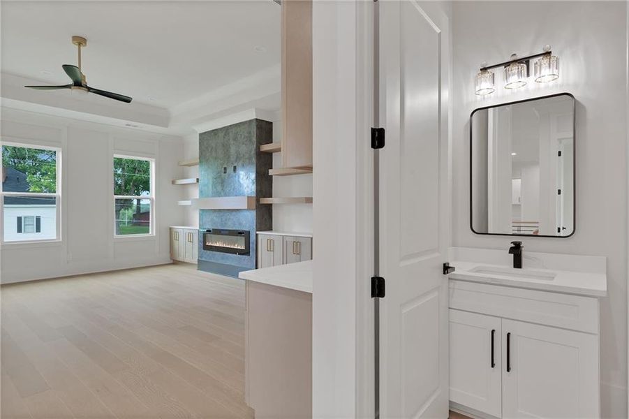 Furnished interior view inside a new home in , Grayson (Image 43).