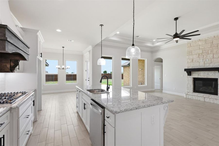 Furnished interior view inside a new home in , Godley (Image 11).