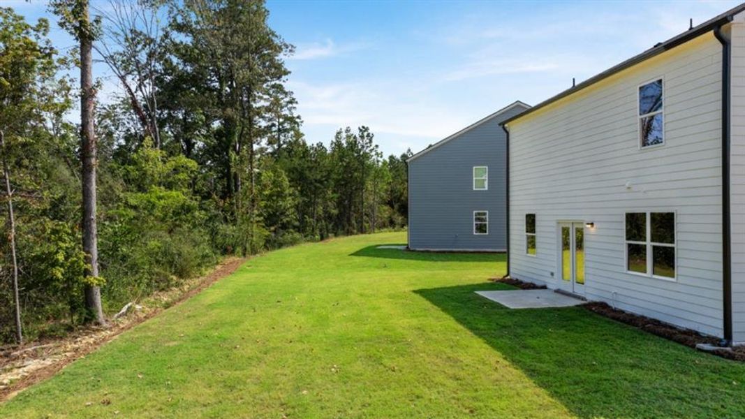 Exterior details and patio area of a home in Northberry, Rome (Image 4). Exterior details and patio area of a home in Northberry, Rome (Image 4).