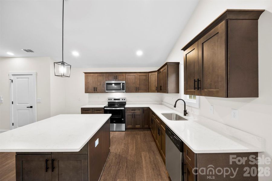 Furnished interior view inside a new home in , Albemarle (Image 12).
