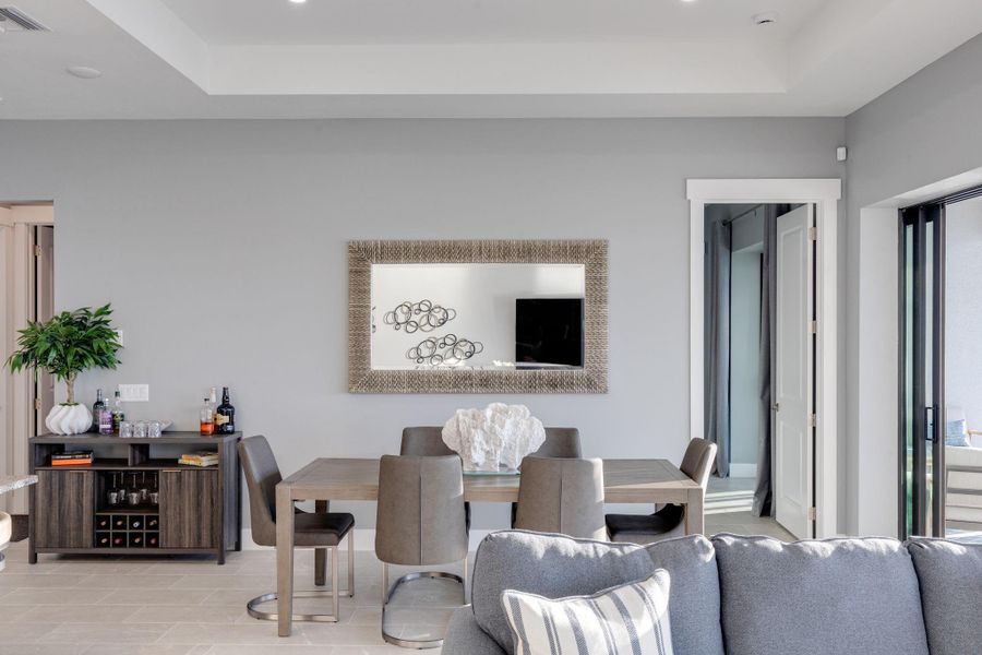 Furnished interior view inside a new home in , Cape Coral (Image 28). Furnished interior view inside a new home in , Cape Coral (Image 28).