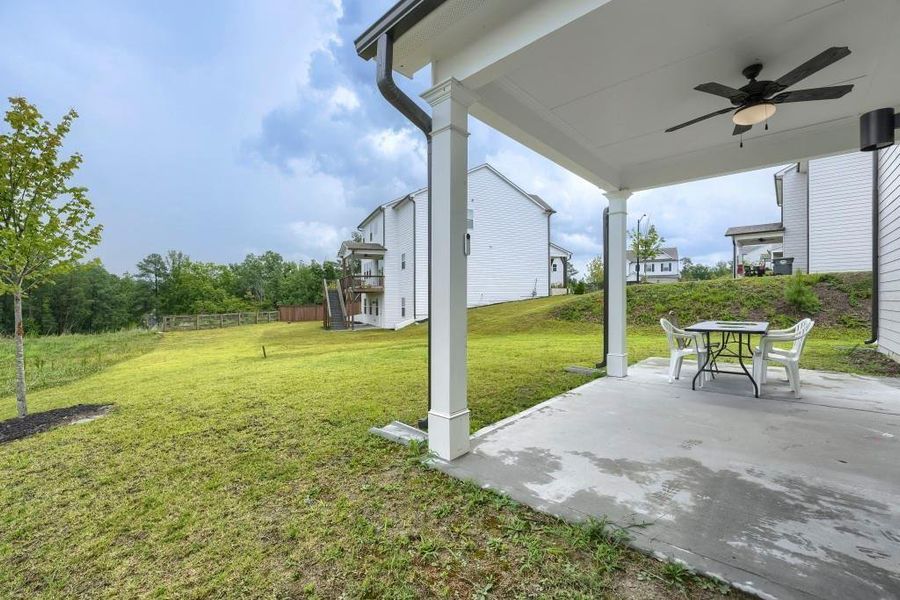 Exterior details and patio area of a home in Pine Mountain Park, Kennesaw (Image 3).