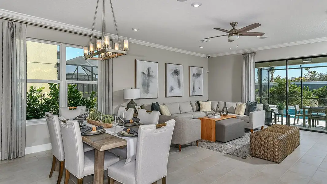Representative furnished interior of a home built from the Antigua by Taylor Morrison in Cassia at Skye Ranch, Sarasota (Image 9).