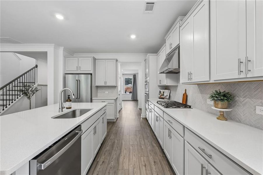Furnished interior view inside a new home in Bailey Fence, Dacula (Image 9).