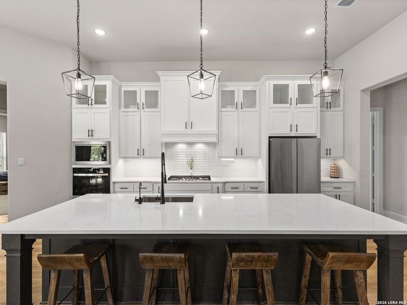 Furnished interior view inside a new home in Potranco Acres, Castroville (Image 15).