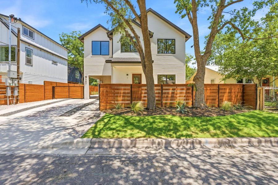 Exterior details and patio area of a home in , Austin (Image 18).
