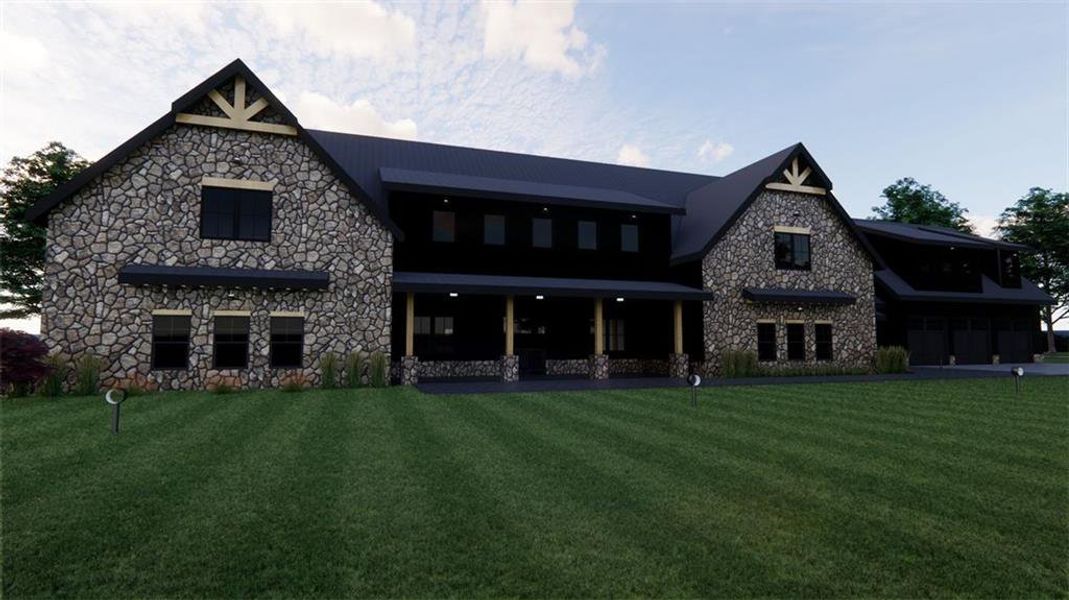 Front exterior of a new home in , Kingston, GA, highlighting curb appeal (Image 2).