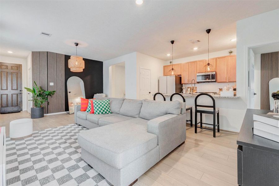 Furnished interior view inside a new home in , Katy (Image 5).