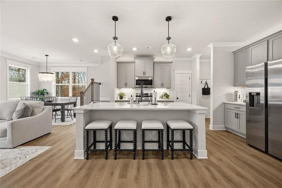 Furnished interior view inside a new home in Millstone at Mundy Mill, Gainesville (Image 19).