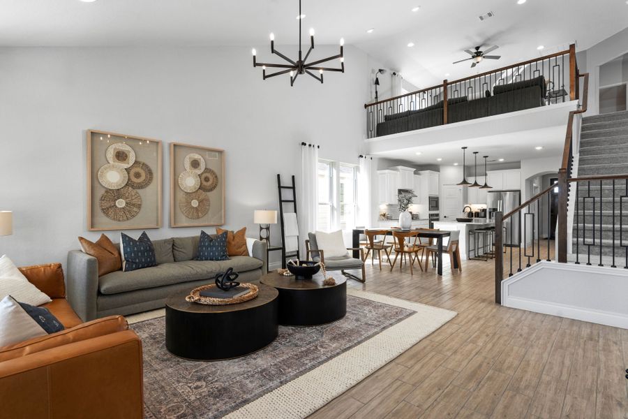 Furnished interior view inside a new home in Lily Springs, Seguin (Image 3). Furnished interior view inside a new home in Lily Springs, Seguin (Image 3).