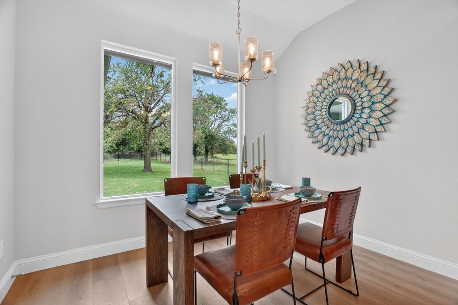 Representative furnished interior of a home built from the Wichita by Cheldan Homes in Arbor Oaks, Boyd (Image 18).