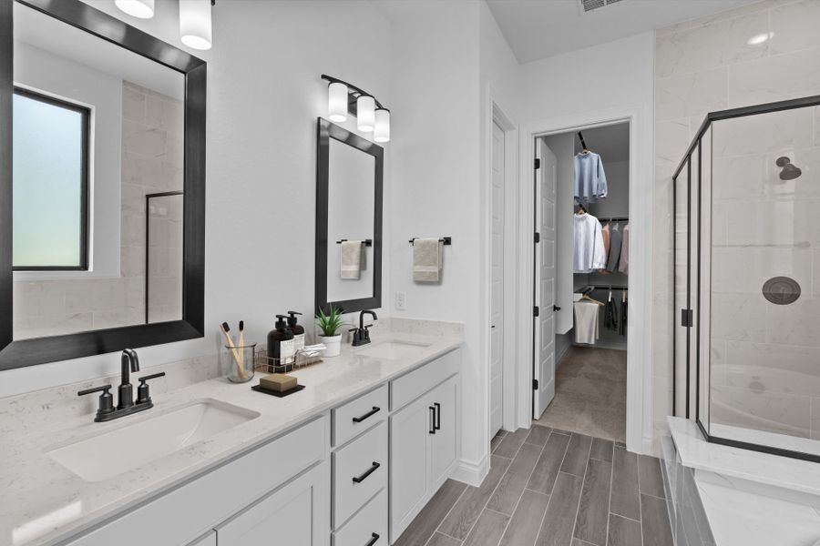 Representative furnished interior of a home built from the Garwood by Pulte Homes in Corley Farms, Boerne (Image 13).